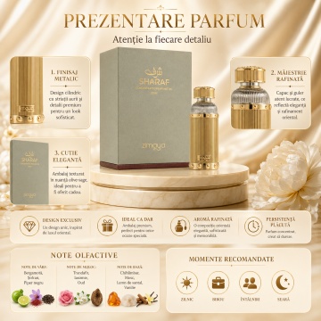 Parfum Sharaf 20ml, tip arăbesc, Unisex, Damă, Bărbat - Img 3
