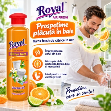 Parfum Superconcentrat WC Royal Air Fresh Citrus Fresh – 250 ml - Img 6