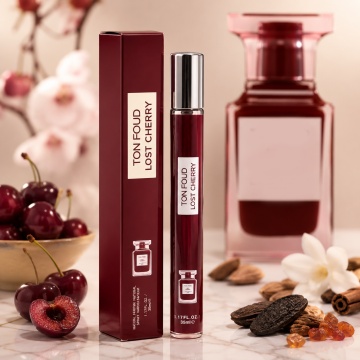 Parfum Ton Foud Lost Cherry 35 ml, Apă de Parfum Unisex, Aromă Dulce Fructată, Cireșe, Migdale și Vanilie, Format Compact, Note de Cireșe Negre, Vișine, Lichior de Cireșe, Prune, Trandafir Turcesc, Iasomie Sambac, Tonka și Lemn de Santal