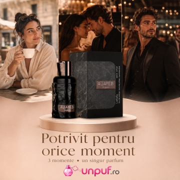 Parfum Unisex Lattafa Ajayeb Dubai, Eau de Parfum 100 ml, Aromă Dulce Condimentată cu Vanilie, Cafea, Caramel, Șofran și Ananas - Img 7