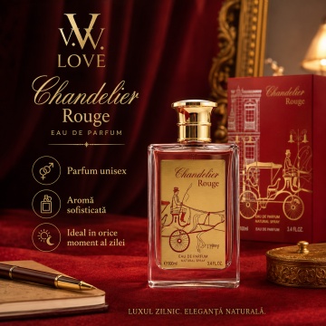 Parfum V.V. Love Chandelier Rouge, Apă de Parfum Unisex, 100 ml, Inspirat din Baccarat Rouge 540 - Img 7