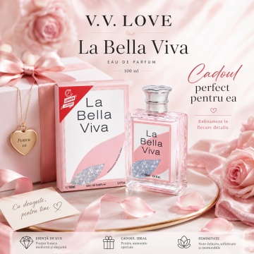 Parfum V.V. Love La Bella Viva, Apă de Parfum Damă, 100 ml, Inspirat din La Vie Est Belle Lancôme - Img 7