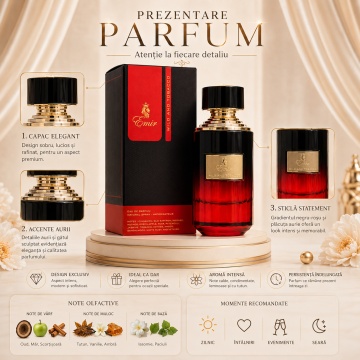 Parfum Wild And Tobacco Emir 75 ml, Apa De Parfum, Unisex - Img 3