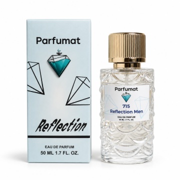 Set Apa de parfum Parfumat 715 Reflection, Barbat, 50 ml si Gentuta cosmetice - Img 3