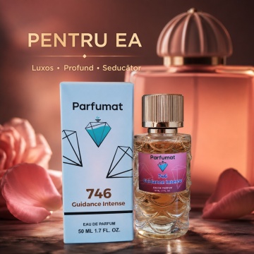 Set Apa de parfum Parfumat 746 Guidance Intense, Dama, 50 ml si Gentuta cosmetice - Img 6