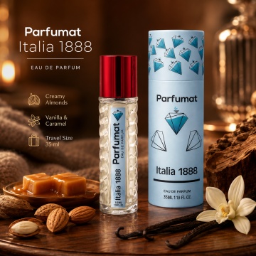 Set Apa de parfum Parfumat Italia 1888, Unisex, 35 ml si Gentuta cosmetice - Img 6