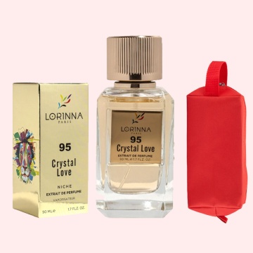 Set Extract de Parfum Lorinna Paris Parfum Crystal Love, Femei, 50 ml, Gentuta Parfumuri