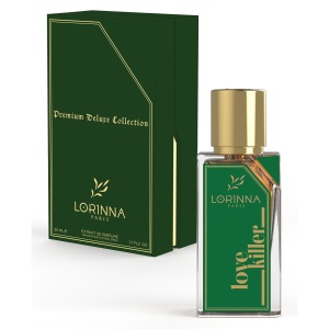 Set Extract de Parfum Lorinna Paris Parfum, De Luxe Collection, Love Killer, 50 ml, Unisex Damă Bărbat si Gentuță Parfumuri - Img 3