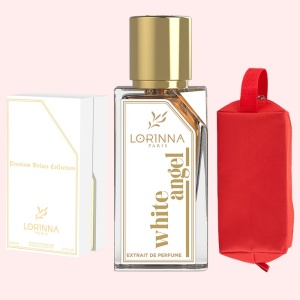 Set Extract de Parfum Lorinna Paris Parfum, De Luxe Collection, White Angel, 50 ml, Unisex Damă Bărbat si Gentuță Parfumuri