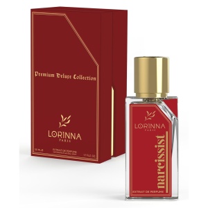 Set Extract de Parfum Lorinna Paris Parfum, De Luxe Collection, Narcissist, 50 ml, Unisex Damă Bărbat si Gentuță Parfumuri - Img 3