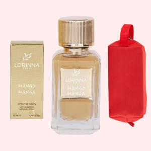 Set Extract de Parfum Lorinna Paris Parfum Mango Manga, 50 ml, Unisex Damă Bărbat si Gentuță Parfumuri