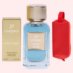 Set Extract de Parfum Lorinna Paris Parfum Musc Roses, 50 ml, Unisex Damă Bărbat si Gentuță Parfumuri