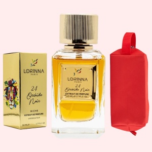 Set Extract de Parfum Lorinna Paris Parfum Orchide Noir, Unisex Damă Bărbat, 50 ml si Gentuță Parfumuri