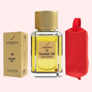 Set Extract de Parfum Lorinna Paris Parfum Sandal 33, 50 ml, Unisex Damă Bărbat si Gentuță Parfumuri