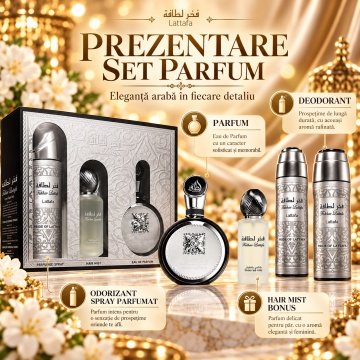 Set Lattafa Fakhar Man Parfum 100 ml + Deodorant Spray 200 ml + Air Frashner 300 ml - Img 3