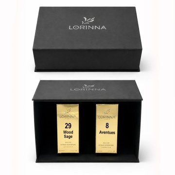 Set parfum Lorinna Paris Aventues & Wood Sage, 2 x 50 ml, Cutie cadouri parfum premium