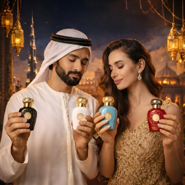 Set parfumuri arăbești unisex Lattafa Opulent Collection, 4 × 25 ml EDP, Opulent Dubai, Oud, Musk și Red, cu gentuță cadou - Img 6