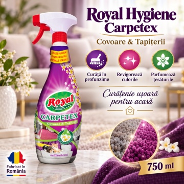 Soluție pentru Covoare și Tapițerii Royal Hygiene Carpetex – 750 ml - Img 6