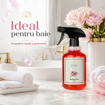 Spray Odorizant Loris Pafum Bubble Gum, 500 ml, pentru Cameră, Hol, Baie și Auto, Aromă Dulce de Gumă de Mestecat - Img 4