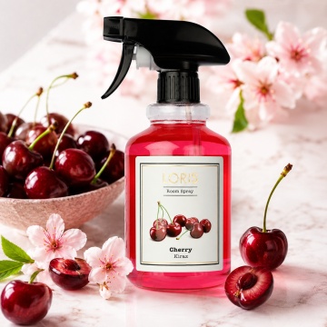 Spray Odorizant Loris Pafum Cherry, 500 ml, pentru Cameră, Hol, Baie și Auto, Aromă de Cireșe