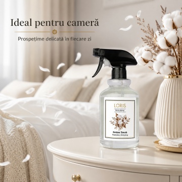 Spray Odorizant Loris Pafum Cotton Touch, 500 ml, pentru Cameră, Hol, Baie și Auto, Aromă Curată de Bumbac - Img 2