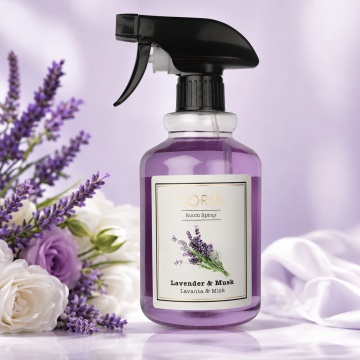 Spray Odorizant Loris Pafum Lavender & Musk, 500 ml, pentru Cameră, Hol, Baie și Auto, Aromă de Lavandă și Mosc