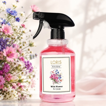 Spray Odorizant Loris Pafum Wild Flower, 500 ml, pentru Cameră, Hol, Baie și Auto, Aromă Florală de Flori Sălbatice