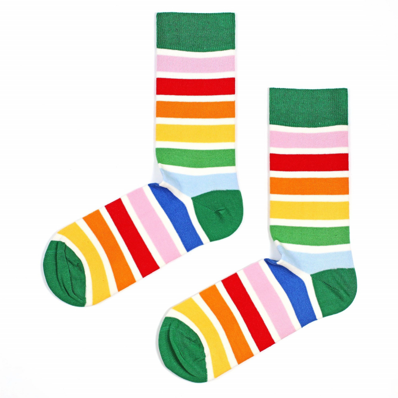 Șosete vesele cu model Rainbow Ribbons