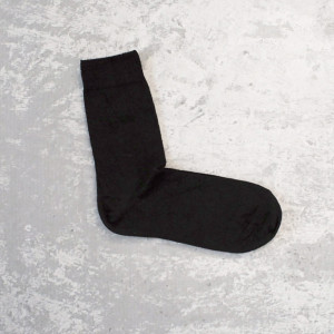 Set 2 perechi Șosete subțiri negre din lână extra fină merino 92%, mărimi 41-46