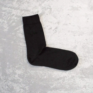 Set 2 perechi Șosete subțiri negre din lână extra fină merino 92%, mărimi 41-46