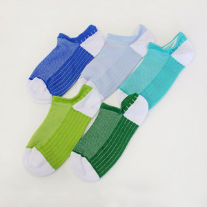 Set 5 perechi Sosete foarte scurte tip talpici multicolor 2