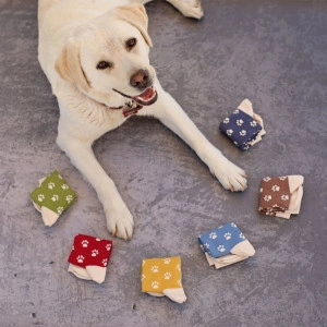Set 6 perechi de Șosete vesele cu lăbuțe, multicolor, model Paws - Img 3