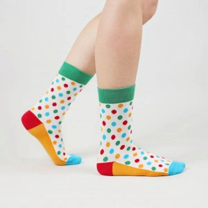 Șosete vesele cu model Rainbow Dots - Img 3