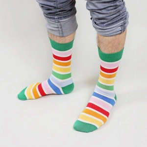 Șosete vesele cu model Rainbow Ribbons - Img 4