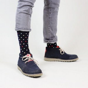 Șosete vesele cu model Small Dots - Navy