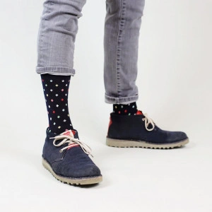 Șosete vesele cu model Small Dots - Navy - Img 8
