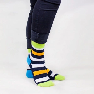 Sosete vesele cu model Just Stripes - Bright - Img 2