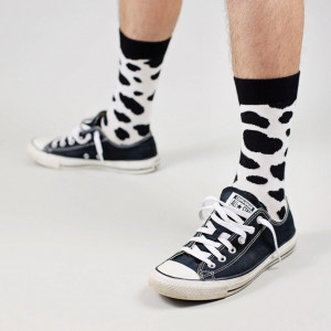 Șosete vesele cu model Black Spots