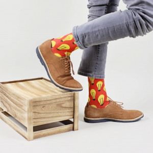 Șosete vesele cu model Brilliant Ideas