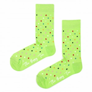 Șosete vesele cu model Small Dots - Bright Green