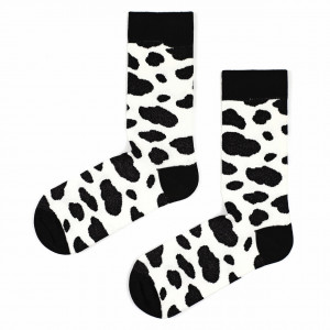 Șosete vesele cu model Black Spots