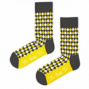Sosete vesele cu model Yellow Drops