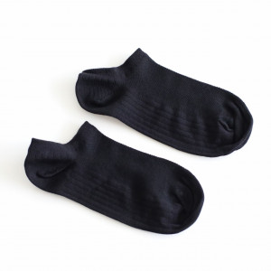 Set 5 perechi Sosete foarte scurte negre tip talpici cu tricot respirabil
