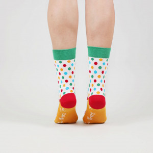 Șosete vesele cu model Rainbow Dots
