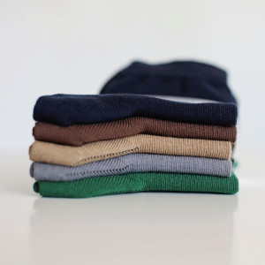 Set 5 perechi Șosete multicolor fără cusătură din bumbac pieptănat, pentru bărbați
