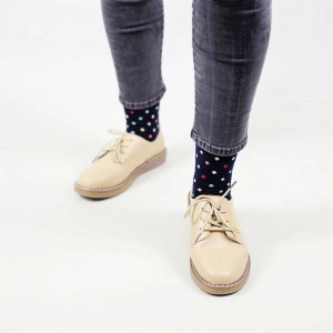 Șosete vesele cu model Small Dots - Navy - Img 6