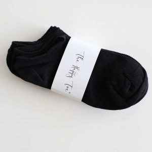 Set 5 perechi Sosete foarte scurte negre tip talpici cu tricot respirabil - Img 3