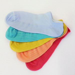 Set 5 perechi Sosete foarte scurte tip talpici multicolor 1