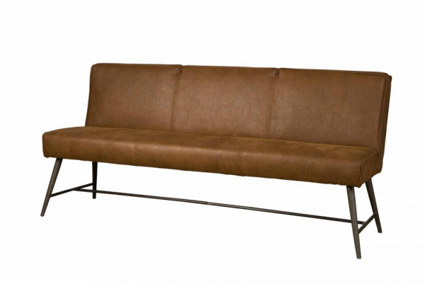 Banca Belmonte din piele cognac