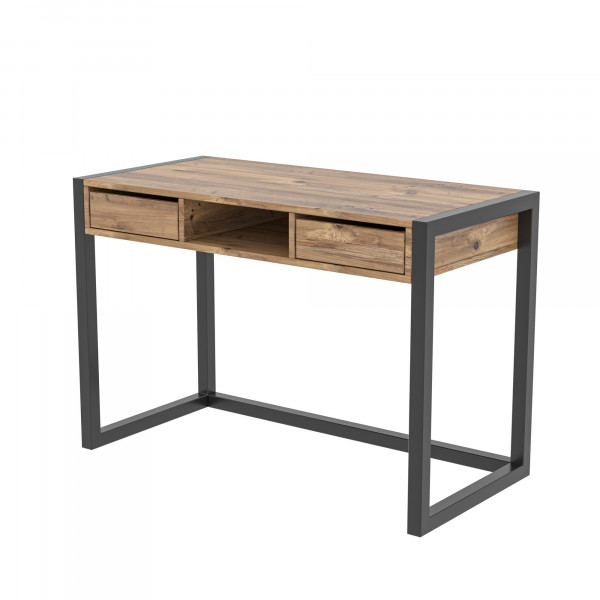 Birou cu 2 serare din pal melaminat Ogene pin 105 cm